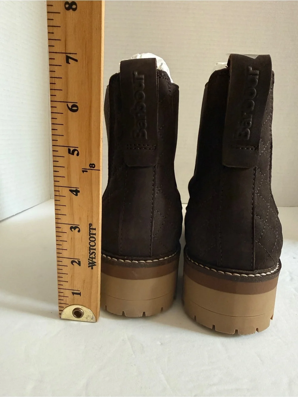 Barbour Men's Dark Brown Chukka Ankle Boots Shoes Tan Lug Sole Women size EU 36